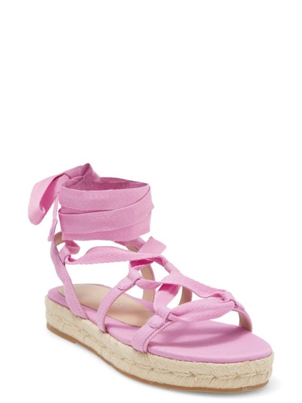 Stuart Weitzman Altdup Canvas Edpadrille in Pink 7.5
